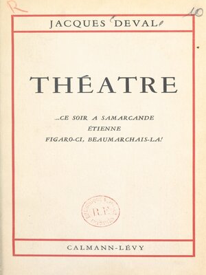 cover image of Théâtre de Jacques Deval
